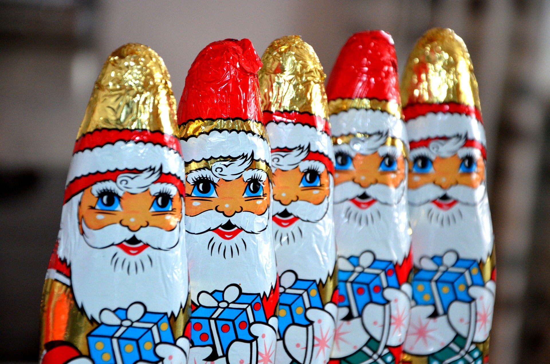 Santa Claus Chocolates wrapped in foil voicespark.live